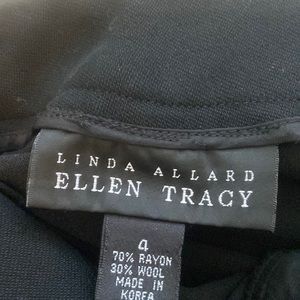 Ellen Tracy black wool blend pants